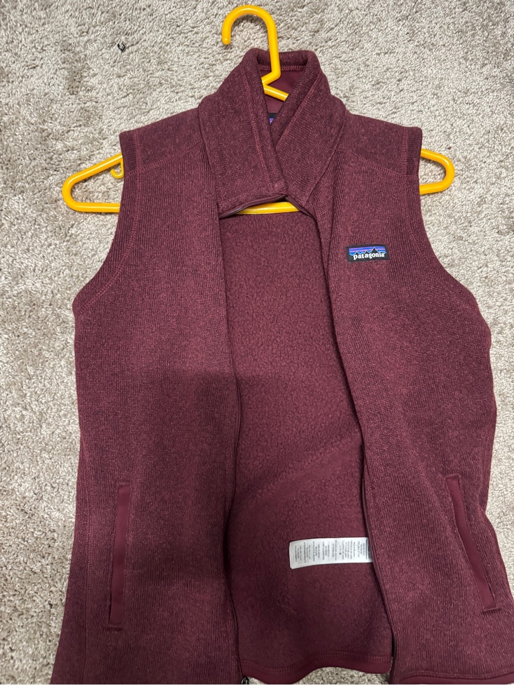 Patagonia Women's Burgundy Fleece Vest